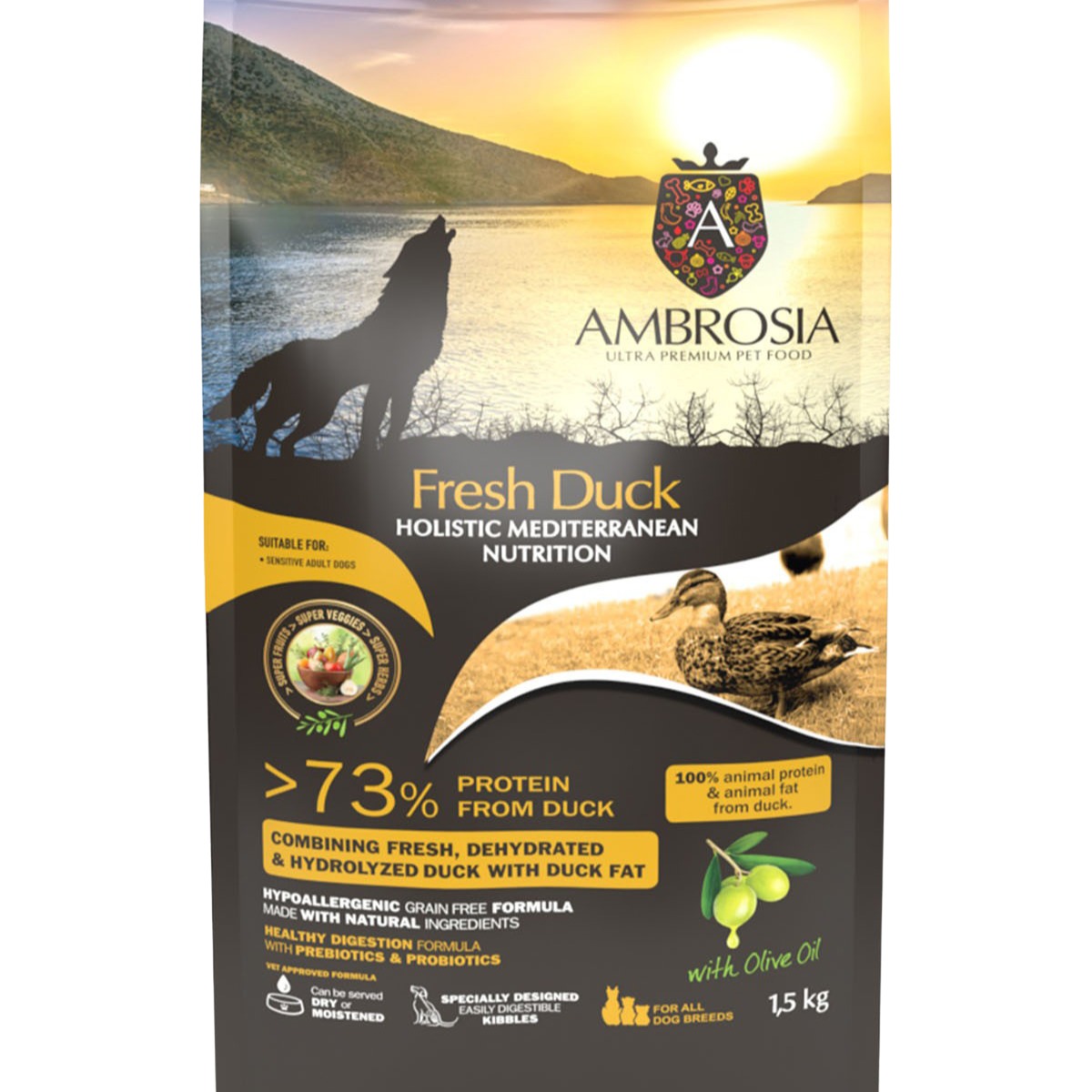 AMBROSIA Dog HMNダック　100g