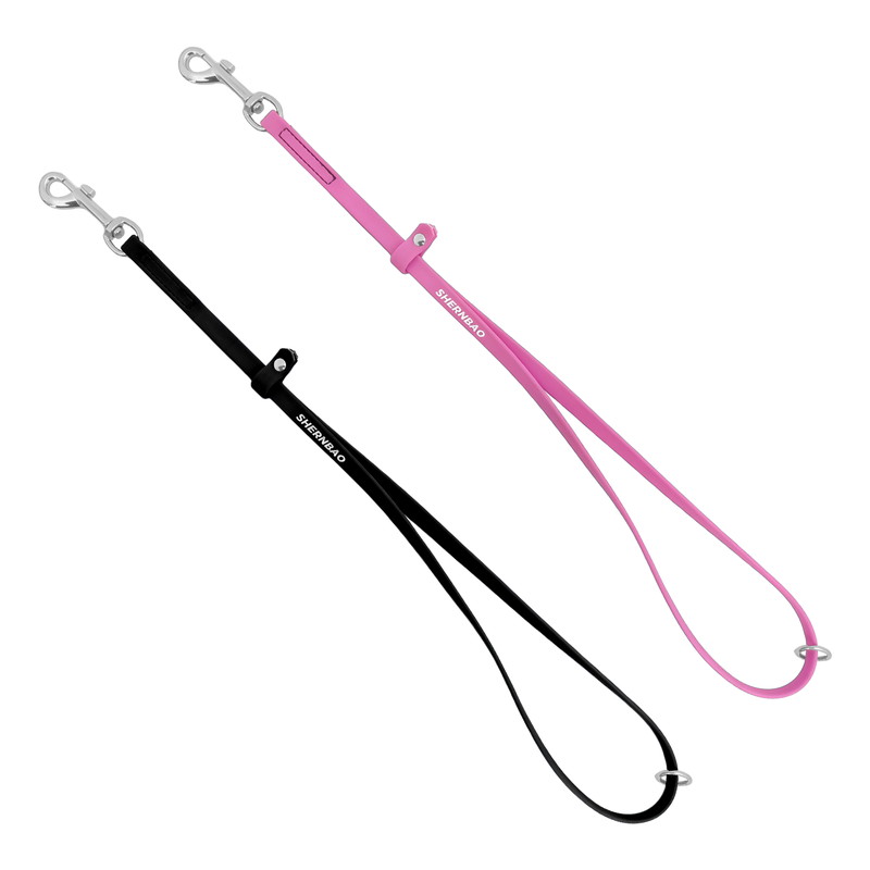 shernbao 撥水トリミングリードセット ブラック＆ピンク