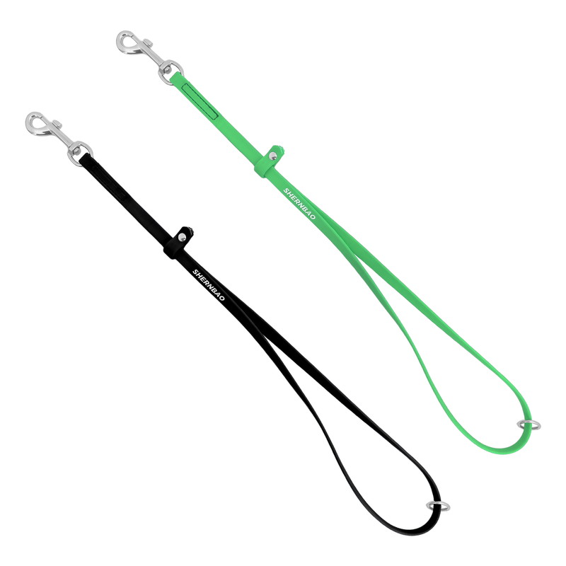 shernbao 撥水トリミングリードセット ブラック＆グリーン