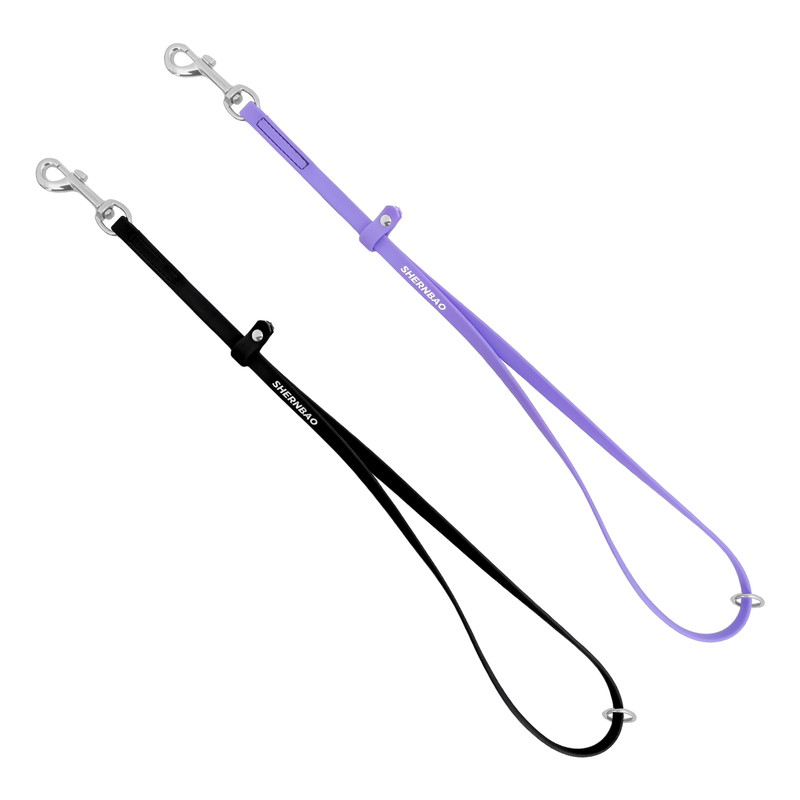 shernbao 撥水トリミングリードセット ブラック＆パープル