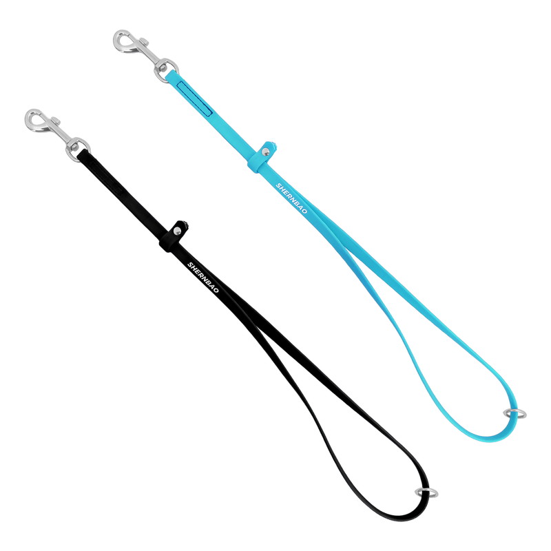shernbao 撥水トリミングリードセット ブラック＆スカイブルー