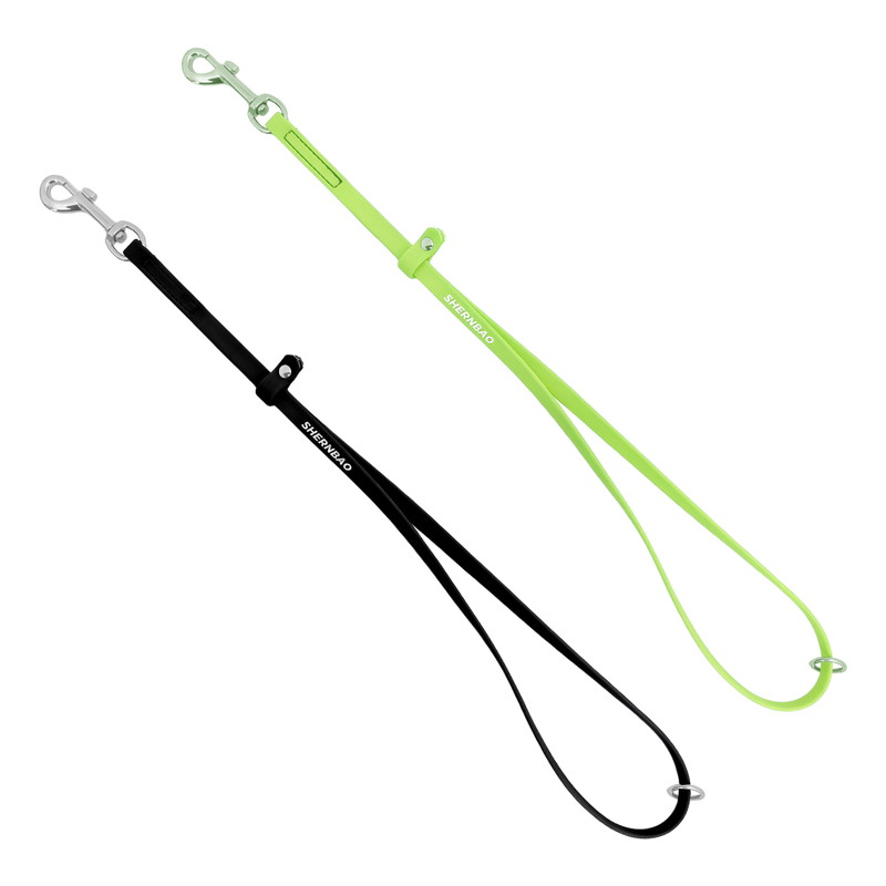 shernbao 撥水トリミングリードセット ブラック＆アップルグリーン