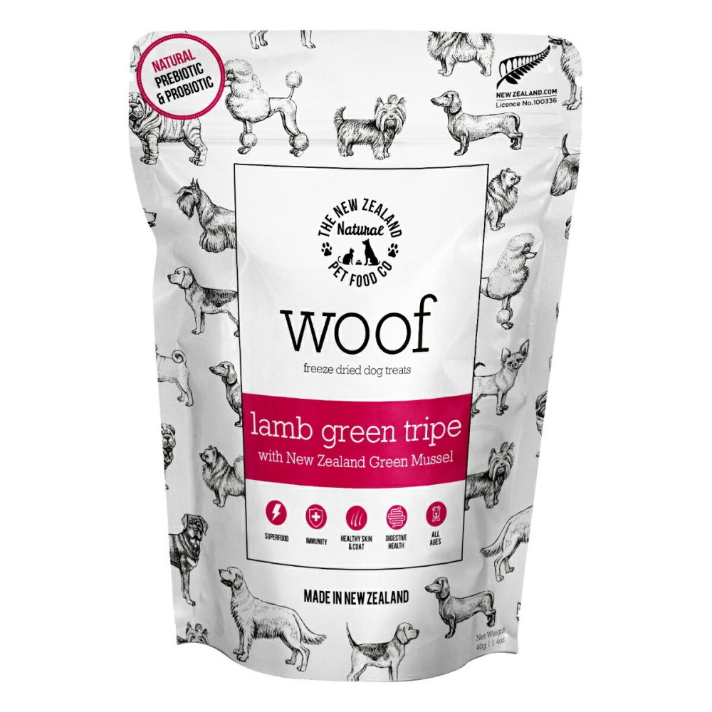WOOF ラムグリーントライプ with 緑イ貝 40g