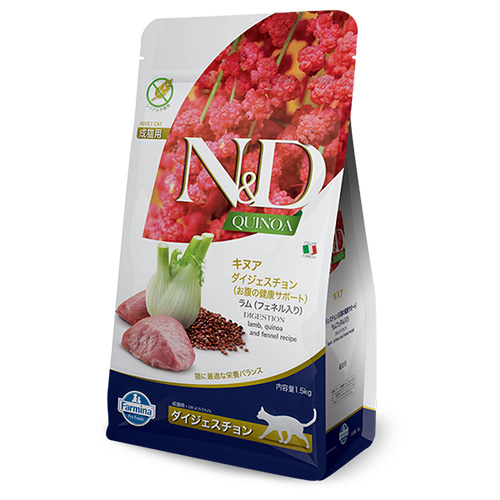 N&D キヌア ダイジェスチョン(お腹の健康サポート)成猫用 1.5kg