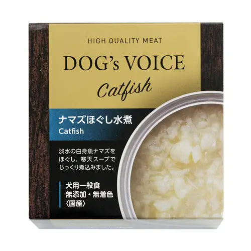 DOG's VOICE　なまずほぐし水煮缶　85g