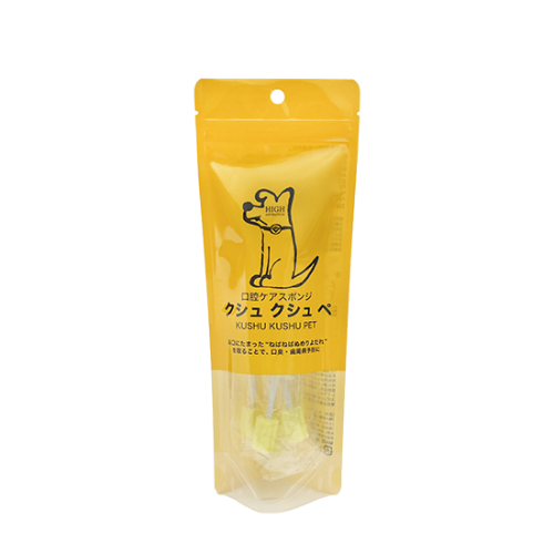 ペット用口腔ケアスポンジ歯ブラシ 【クシュクシュぺ】 5本入 Ｌサイズ