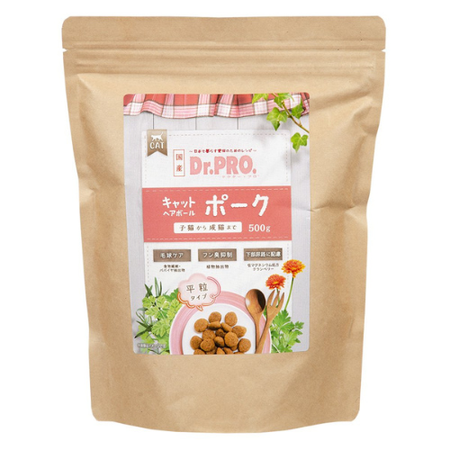 Dr.PRO キャットヘアボール ポーク 500g