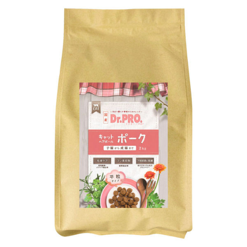 Dr.PRO キャットヘアボール ポーク 2kg