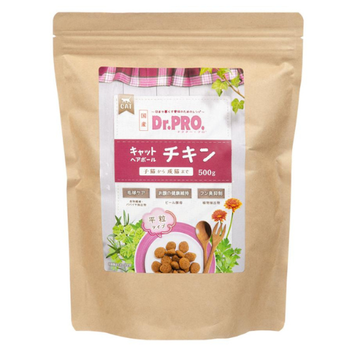 Dr.PRO キャットヘアボール チキン 500g
