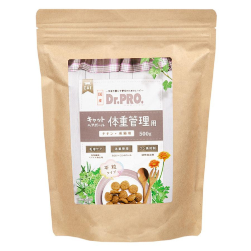 Dr.PRO キャットヘアボール 体重管理用 チキン 500g