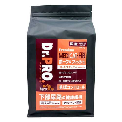 Dr.PRO メディキャット オールステージ ポーク＆フィッシュ 2kg