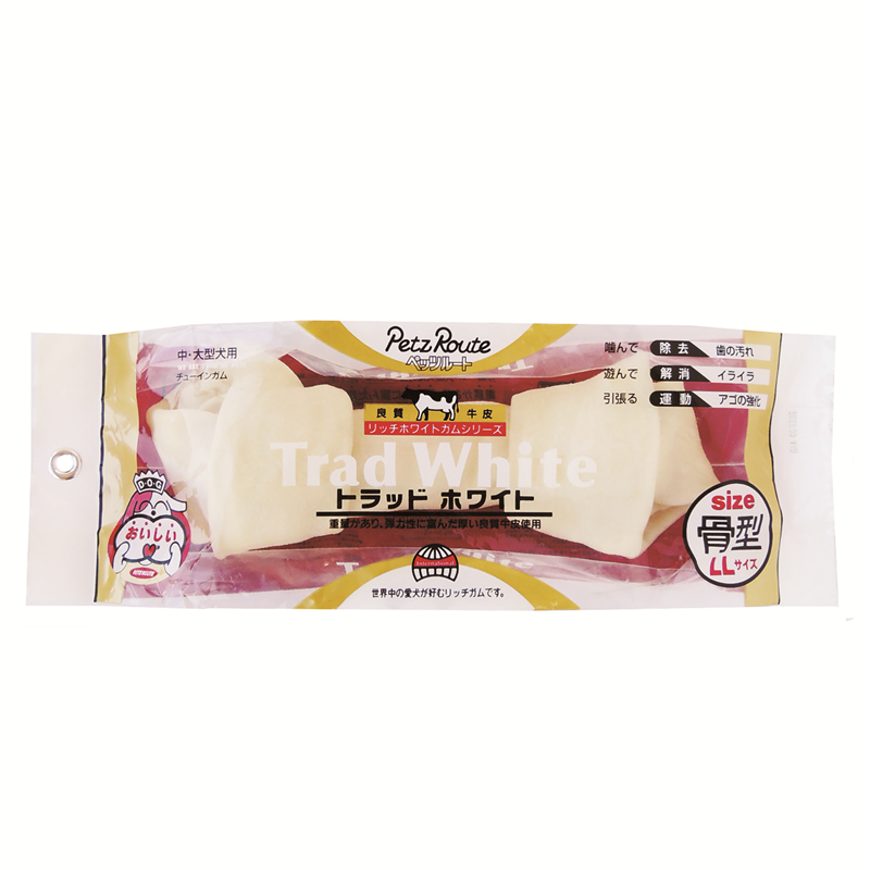 ペッツルート トラッドホワイトガム 骨型 LL 1本