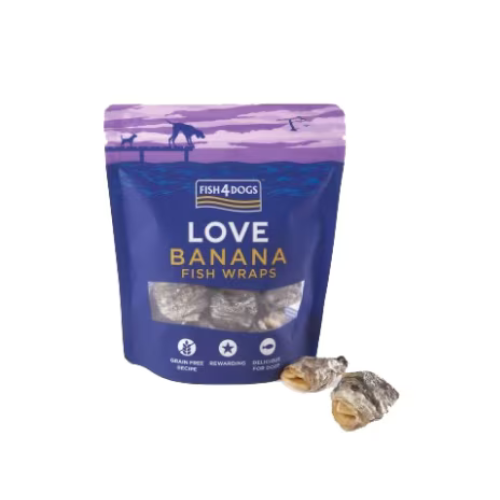 フィッシュ4ドッグ バナナラップ 100g